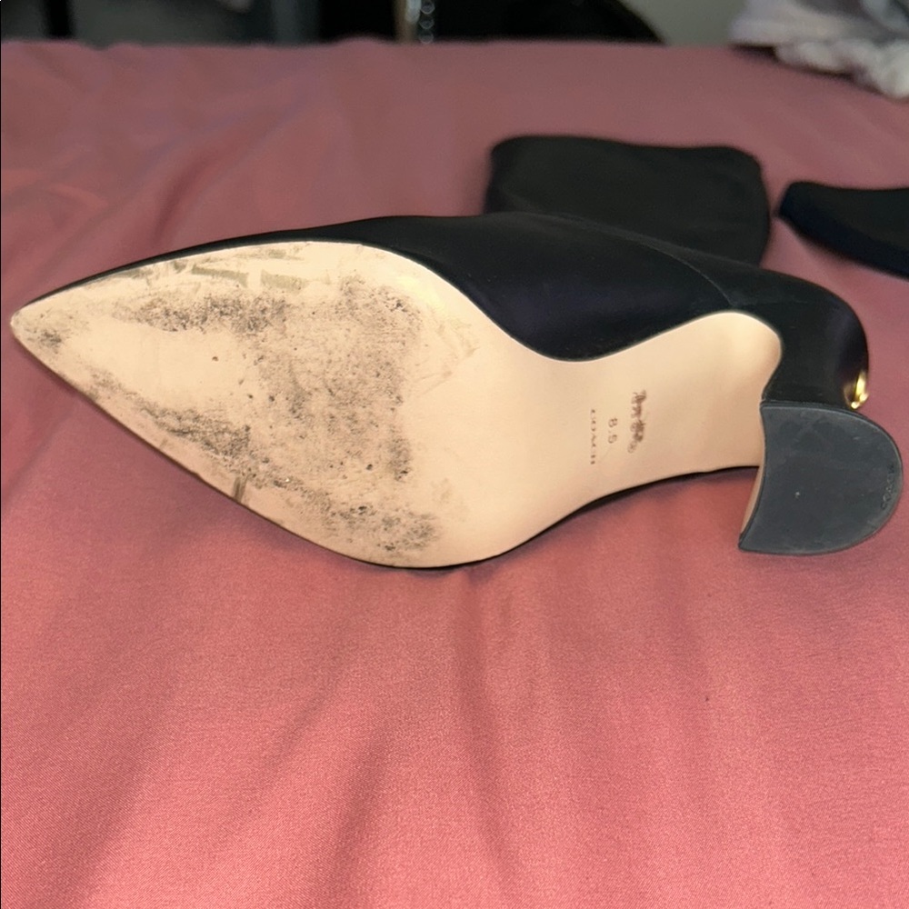 Coach Black Heeled Boots - Picture 5 of 10